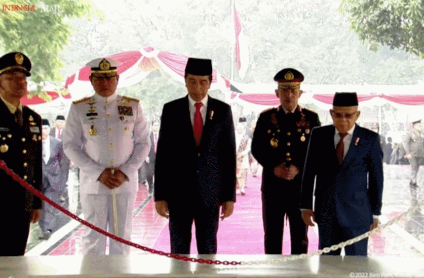 Upacara Hari Kesaktian Pancasila 2023, Presiden Jokowi Pimpin Mengheningkan Cipta