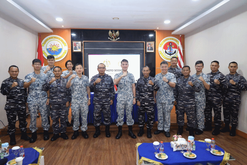 Armada Perang TNI AL dan Singapore Navy Uji Kemampuan di Laut Riau