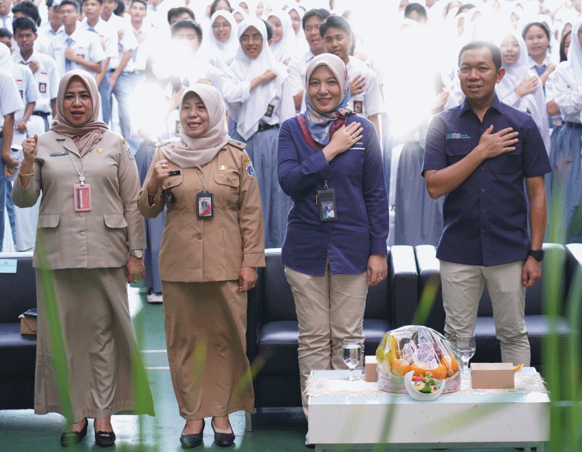 Pelindo Mengajar Menyasar SMAN 13 Jakarta, Drajat Sulistyo: SDM Bagus, Perusahaan Maju