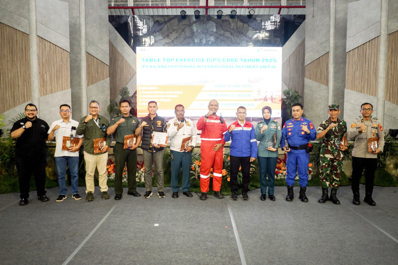 RSO PTK & Kilang III Plaju Kuatkan Keamanan Maritim Gelar Table Top Exercise ISPS Code