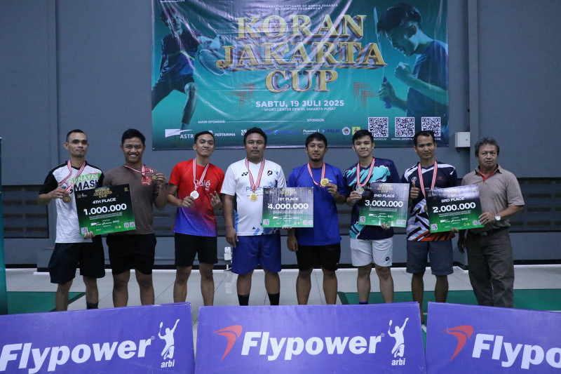 Tundukkan BTN, Pelindo Juarai Turnamen Bulutangkis Koran Jakarta Cup