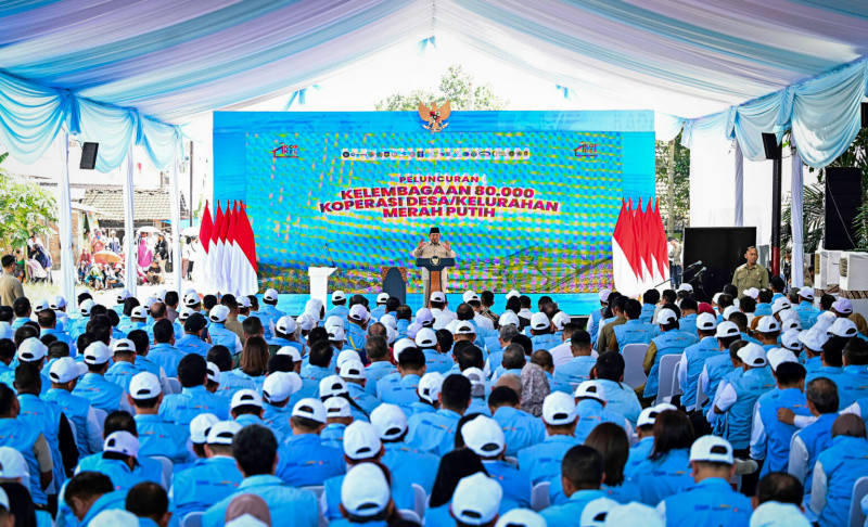 Presiden Prabowo Resmikan 80.081 Koperasi Desa Merah Putih, Memotong Dominasi Ekonomi Besar