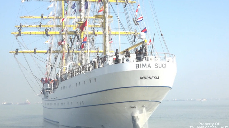 KRI Bima Suci Bentangkan Layar, Arungi Samudera, Muhibah Diplomasi Duta Bangsa Taruna  AAL ke-72