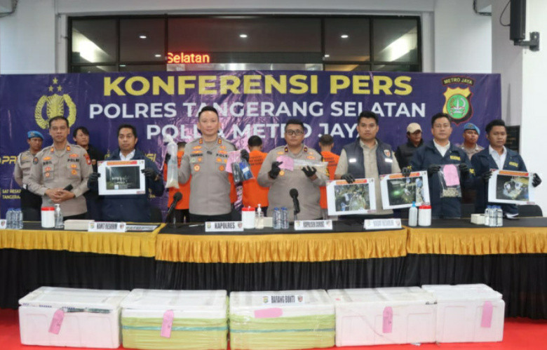 Penyelundupan 28 Ribu Benih Bening Lobster Digagalkan Polres Tangerang