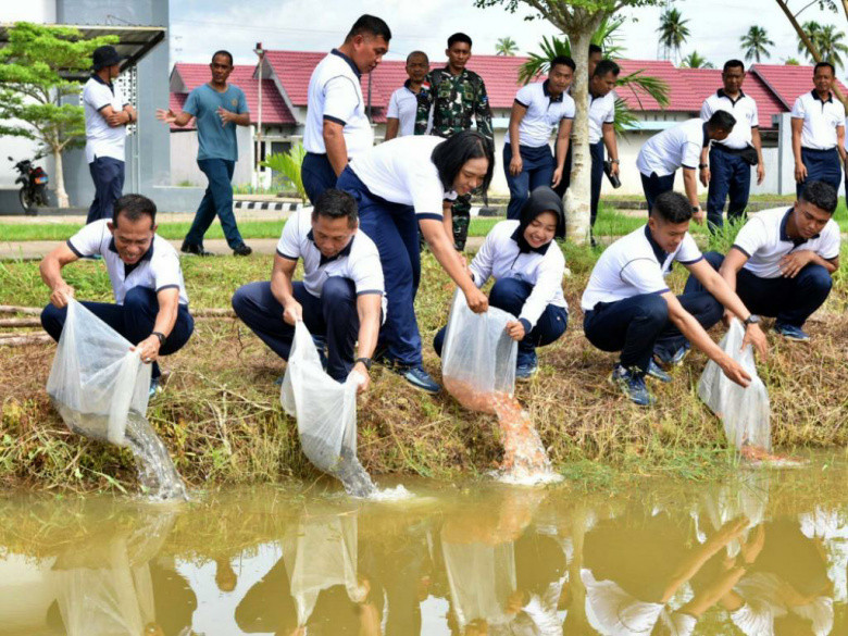 Jempol! Koderal XII Budidayakan Benih Ikan Air Tawar, Optimalkan Lahan Satuan