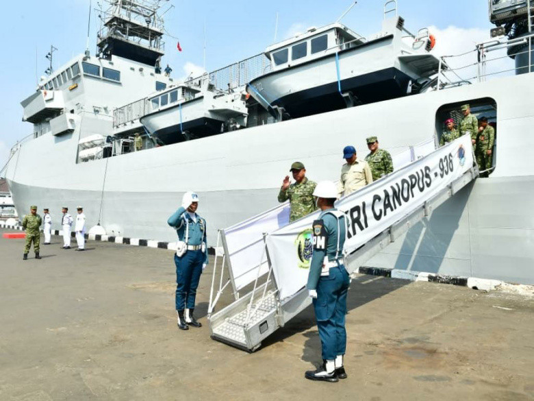 Kapal Survei dan Pemetaan Canggih, KRI Canopus-936 Siap Wujudkan Indonesia Poros Maritim Dunia