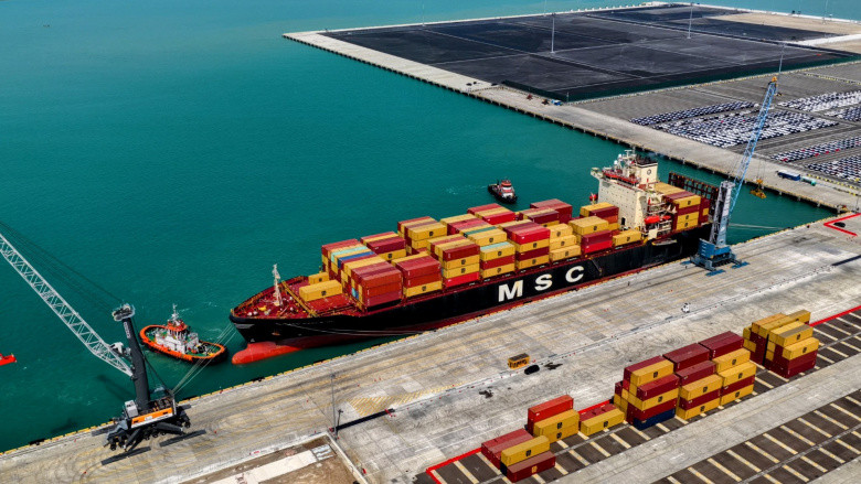 Pelabuhan Patimban Layani Impor Peti Kemas Internasional Perdana, Terima Bongkar Muat MV. MSC CARLA III