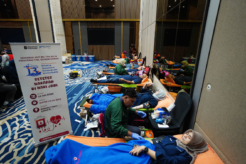 Setetes Harapan, Donor Darah, di Hari Jadi IPC TPK Himpun 128 Kantong