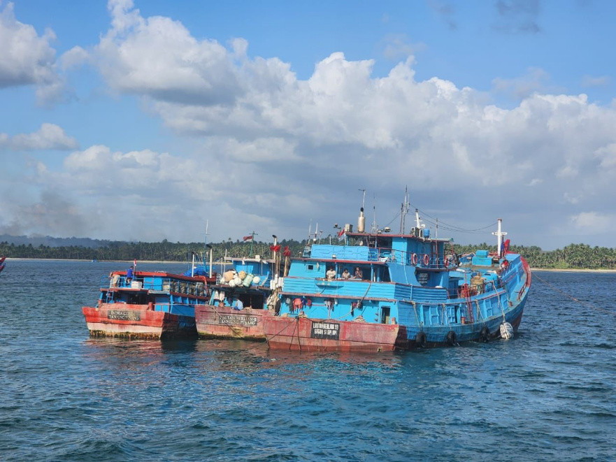 3 Kapal Lakukan Transhipment Ilegal, Ditangkap KKP di Laut Aru