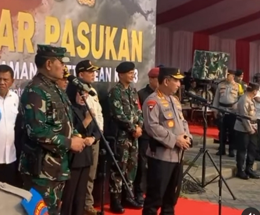 Pimpin Apel Pasukan Pengamanan KTT ke-43 ASEAN, Ini Pesan Panglima TNI dan Kapolri