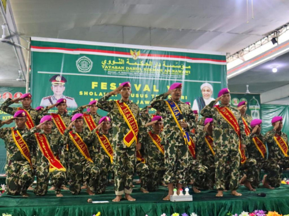 Festival Sholawat TNI/Polri, Batalyon Angkutan Bermotor 2 Marinir Raih Juara 2