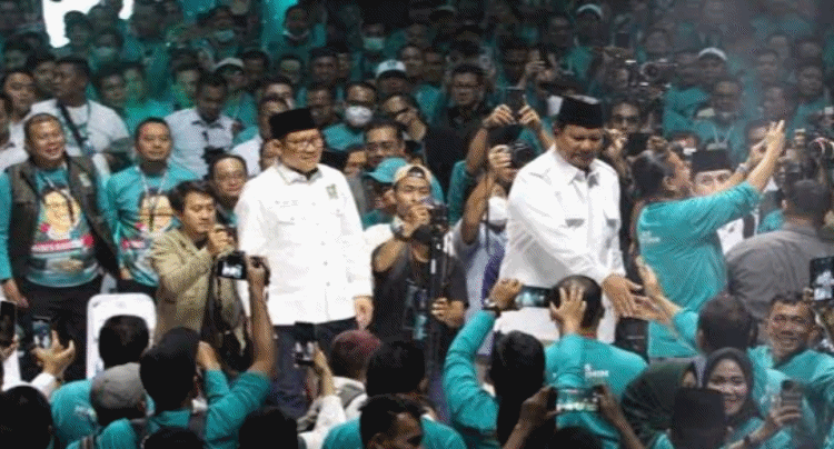 Disambut Cak Imin, Prabowo Diteriaki Calon Presiden di PKB Road To Election 2024